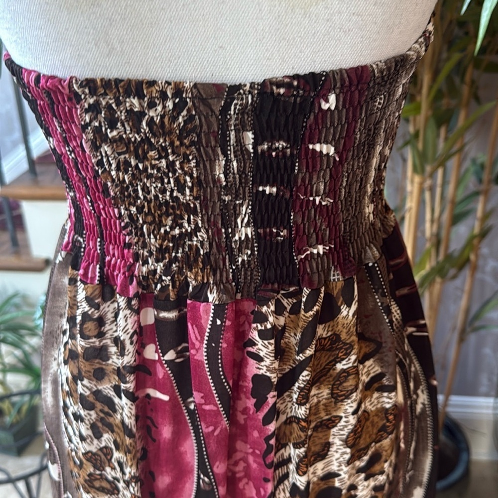 By Deep ladies, maxi sleeveless sundress, excellent condition beaded front large - Picture 8 of 16